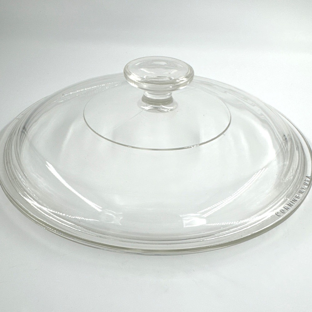 8" Corning Ware #8 Round Clear Glass Replacement Casserole Lid Round‎ Knob